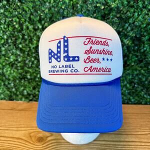 No Label Brewing Friends Sunshine Beer America Hat Cap Snapback One Size OSFA